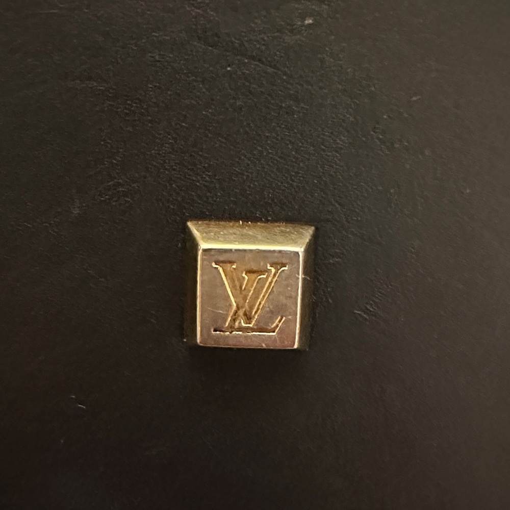 Louis Vuitton Alma Long Tan and Navy Monogram Satchel - Picture 3 of 14